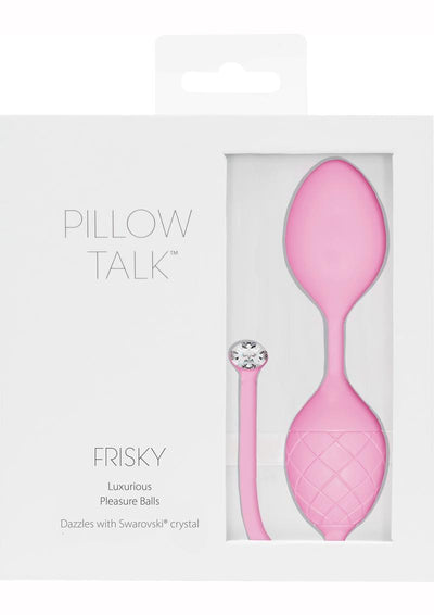 Pillow Talk Luxurious Pleasure Balls Silicone Kegel Balls - Pink