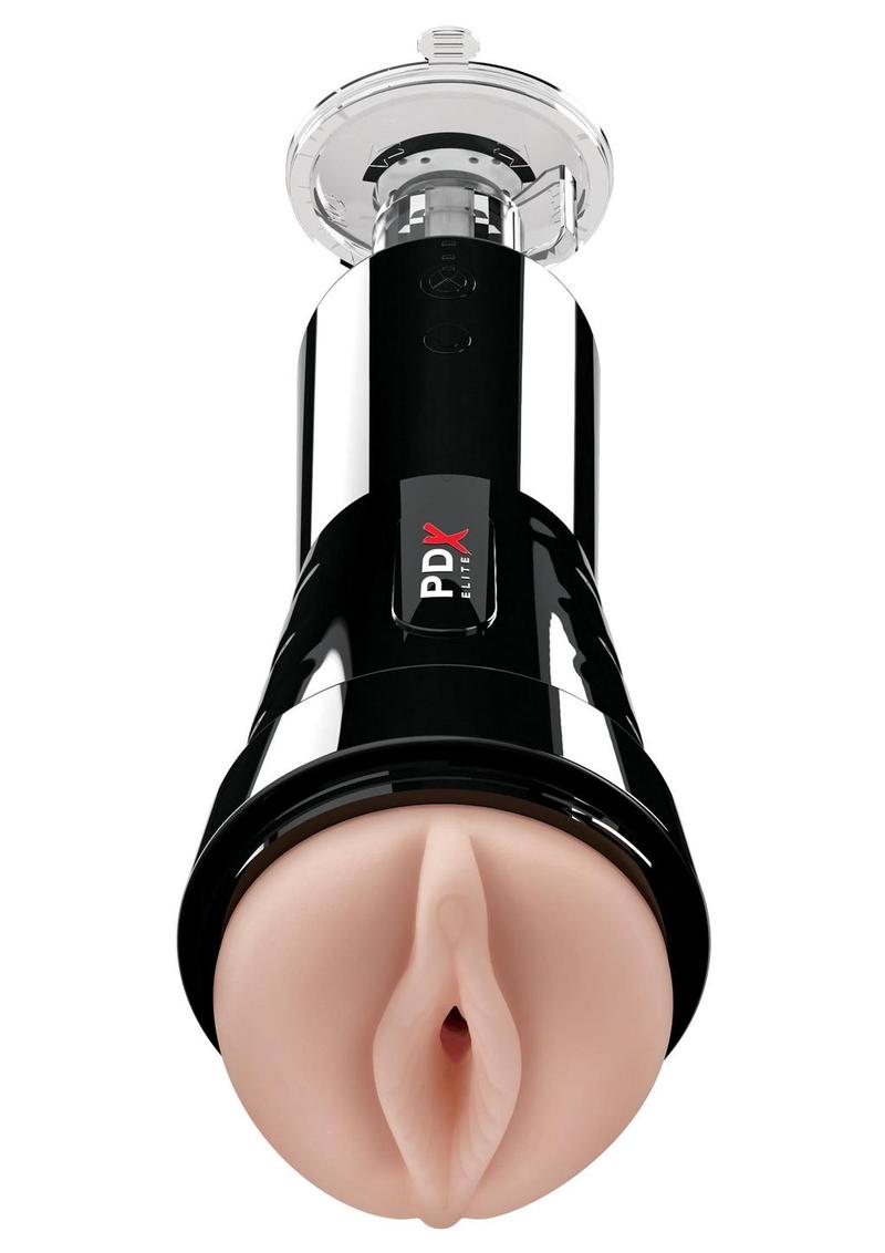 Pipedream Extreme Elite Rechargeable Cock Compressor Vibrating Masturbator - Pussy