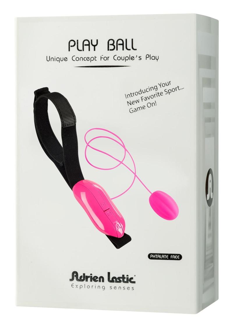 Play Ball Silicone Vibrating Egg - Black/Pink