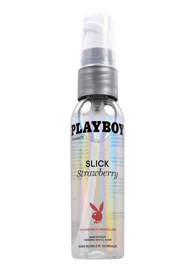 Playboy Slick Strawberry Water Based Lubricant - 2oz