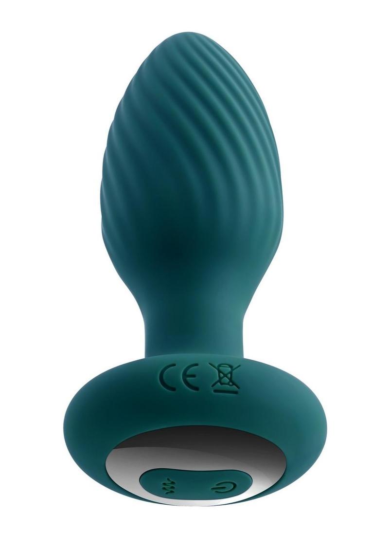 Playboy Spinning Tail Teaser Rechargeable Silicone Rotating Anal Plug with Remote Control