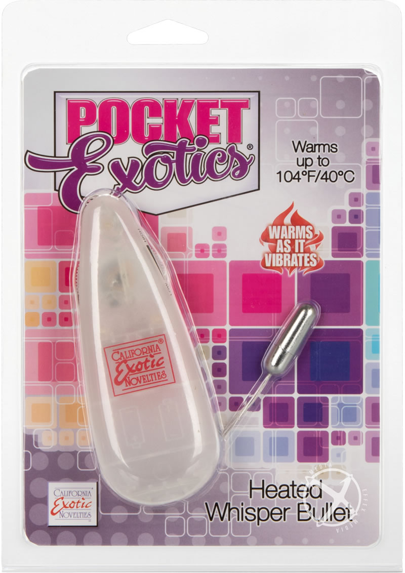 Pocket Exotics Warming Whisper Bullet - Silver