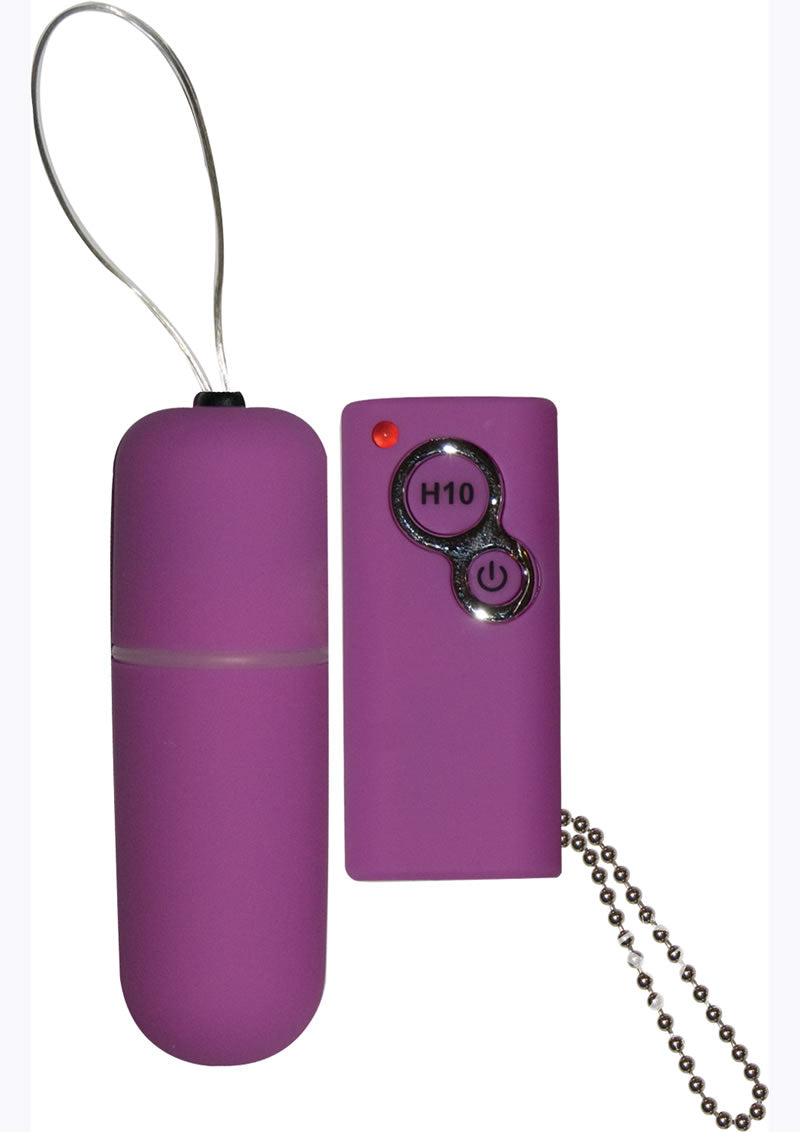 Power Slim Bullet with Remote Control - Purple