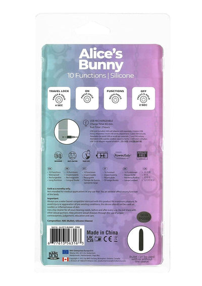 Powerbullet Alice's Bunny Silicone Rechargeable Rabbit