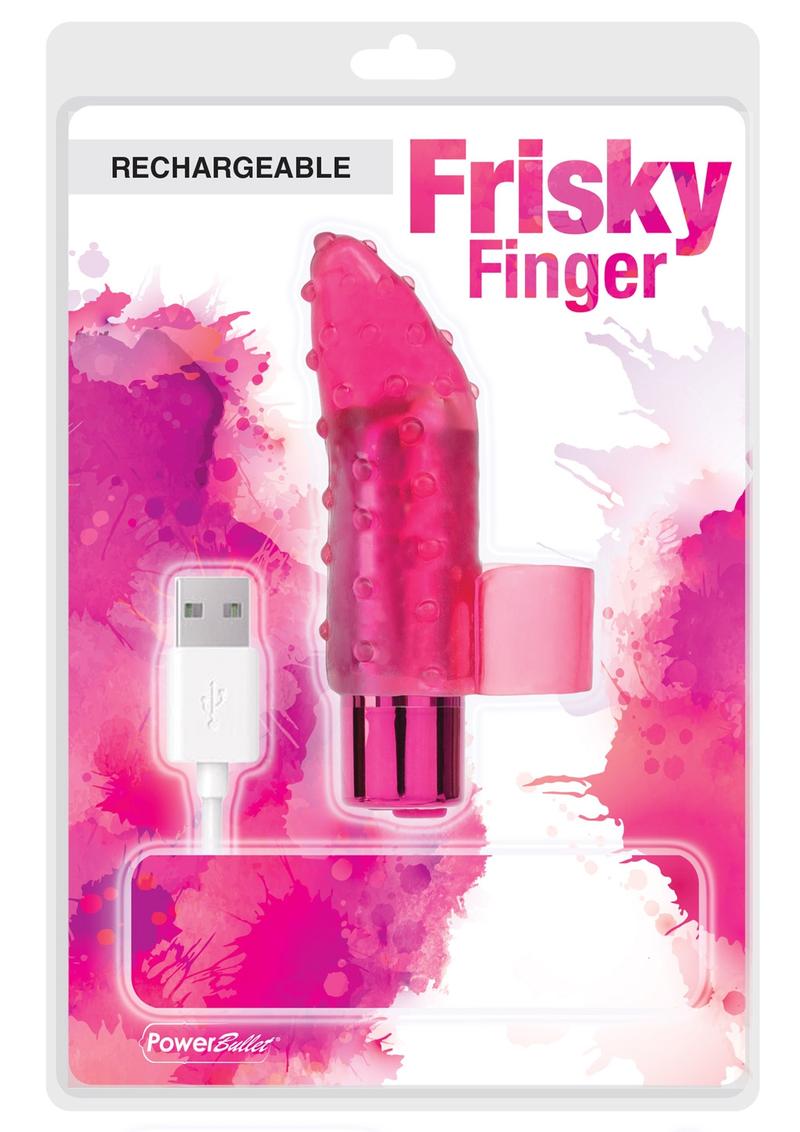 Powerbullet Frisky Finger Rechargeable Finger Massager - Pink