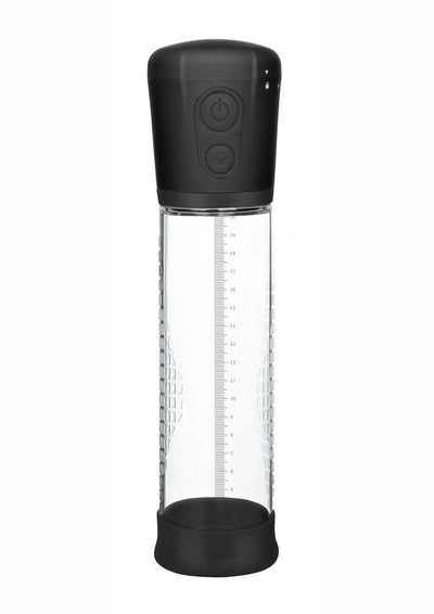 Powerbullet Got Big Dick Automatic Penis Pump - Black/Clear