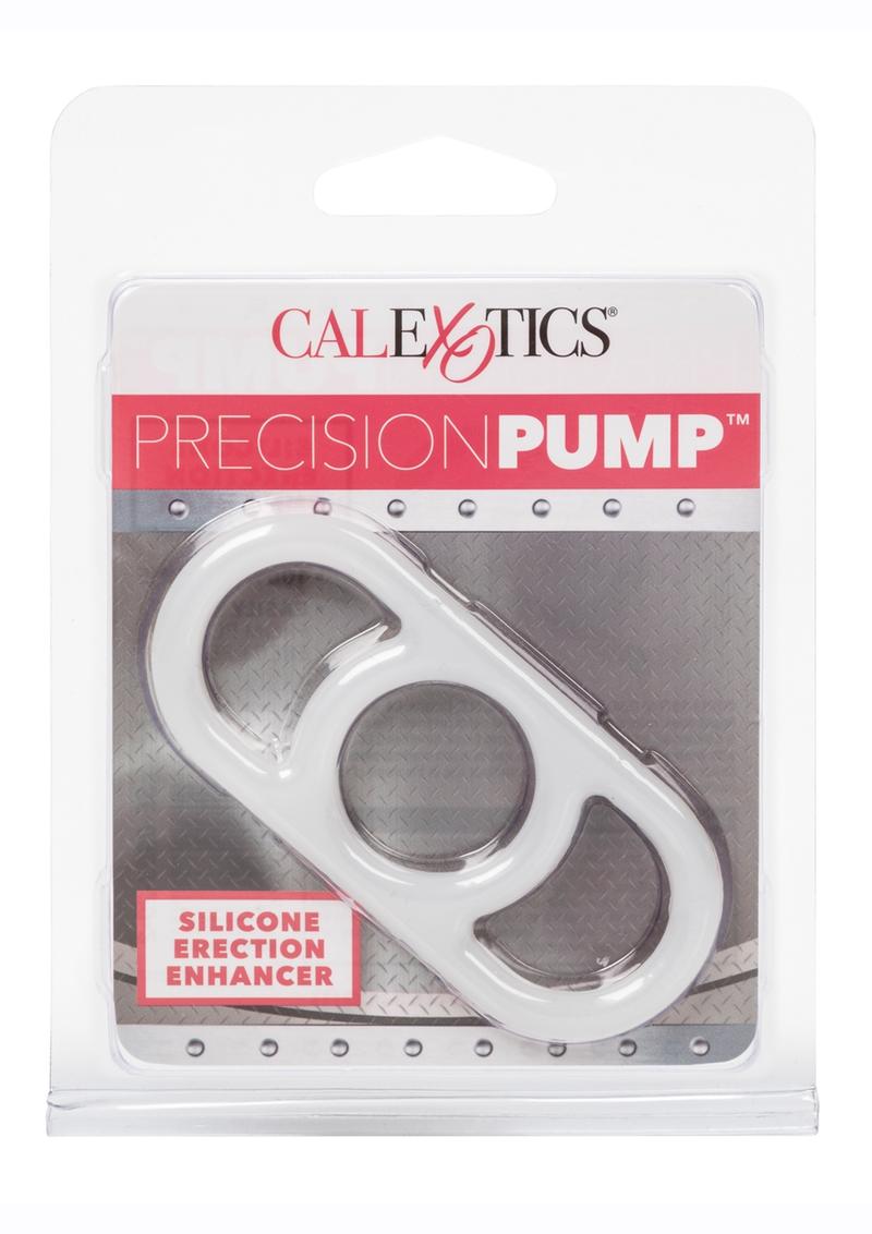 Precision Pump Erection Enhancer Silicone Cock Ring - Clear