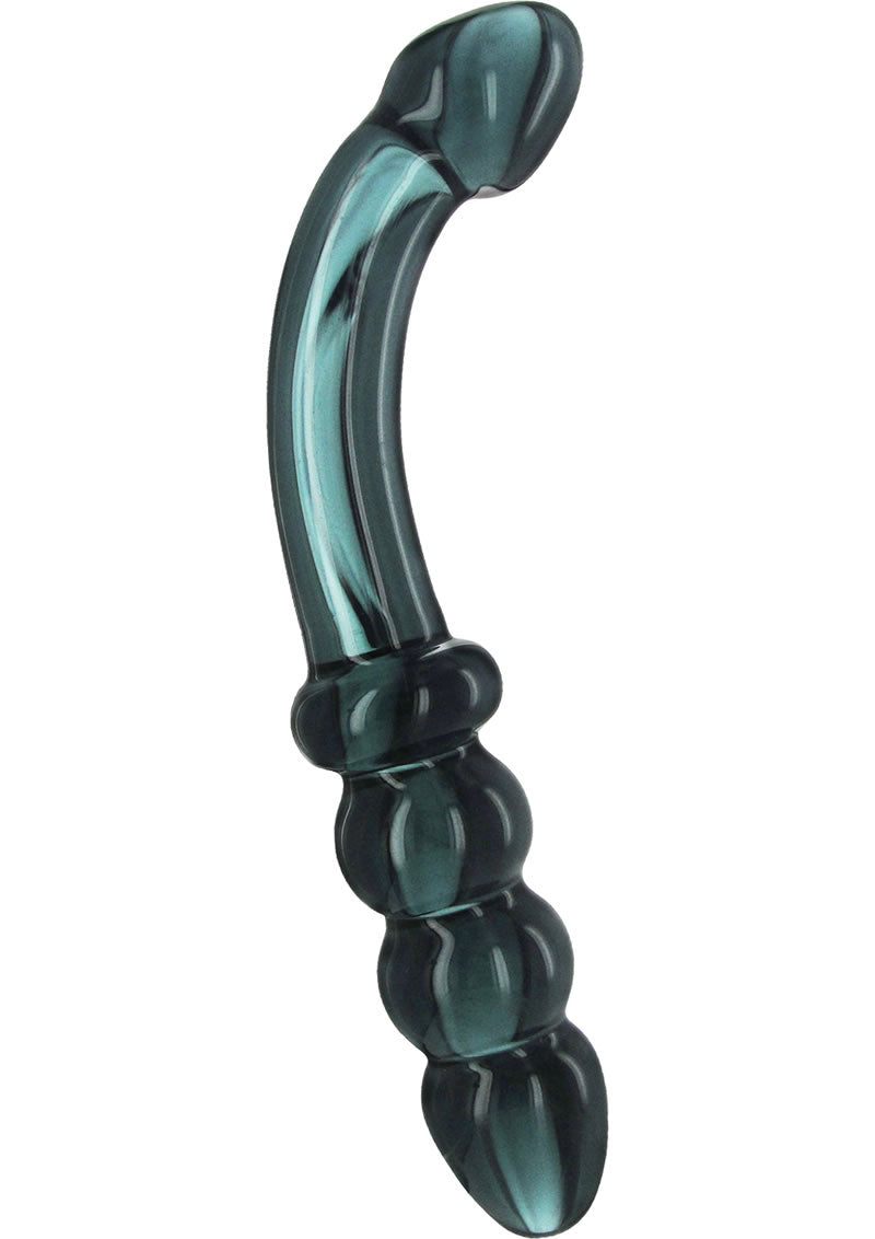 Prisms Hamsa G-Spot Glass Wand - Smoky Jade - Green