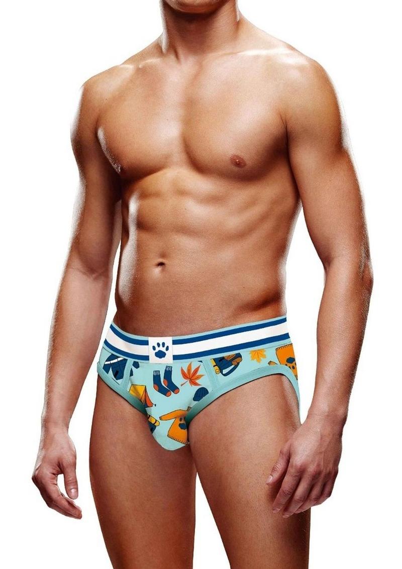 Prowler Autumn Scene Brief - Blue/Orange - Small