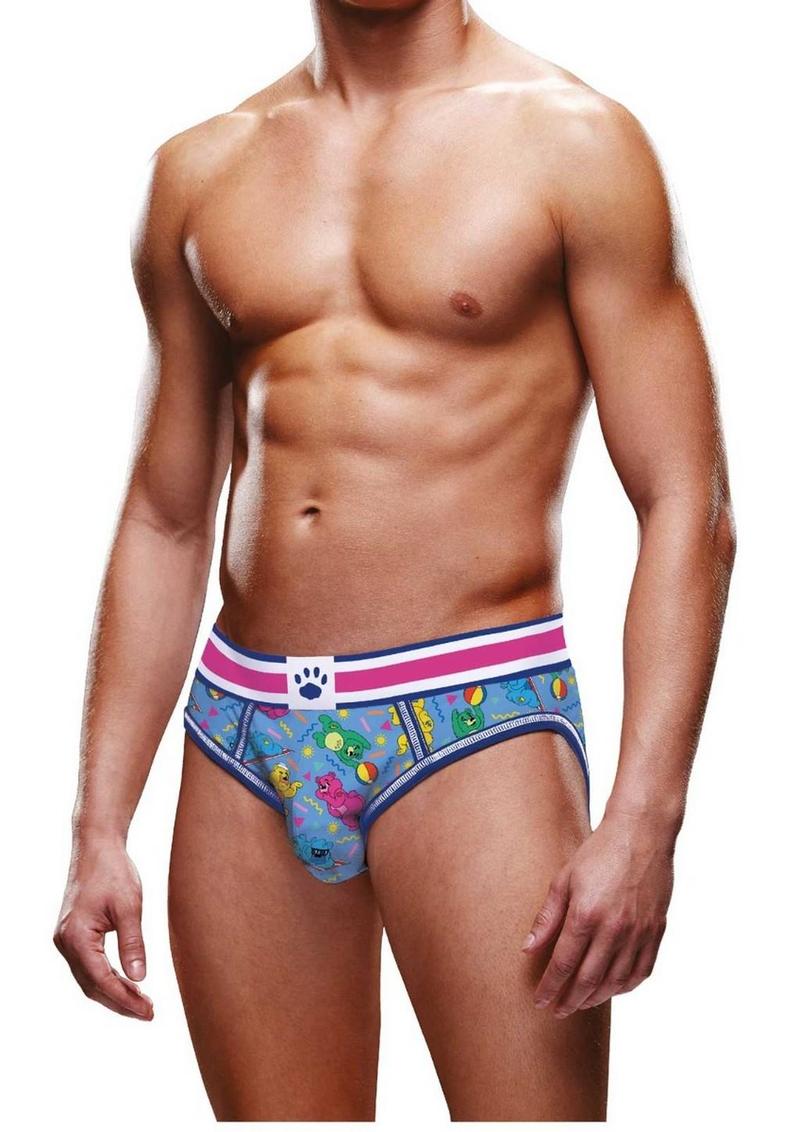 Prowler Beach Bears Open Brief - Blue - Medium