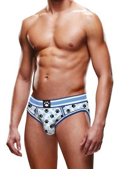 Prowler Blue Paw Open Brief - Blue/White - XXLarge