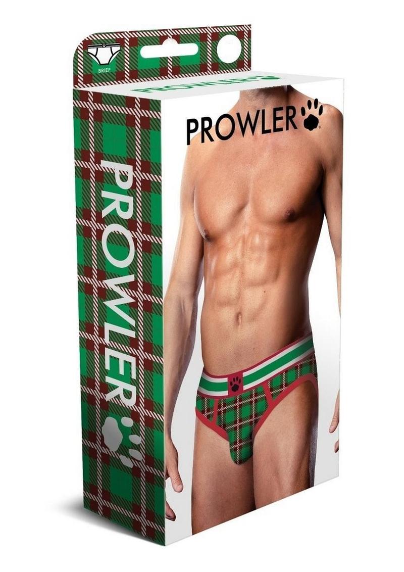 Prowler Tartan 2 Brief Md Grn/Red Fw23 - Green/Red - Medium