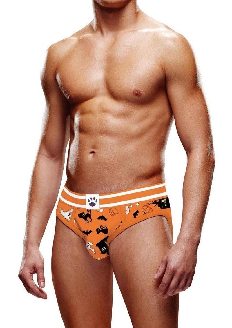 Prowler Halloween Brief - Black/Orange - XLarge