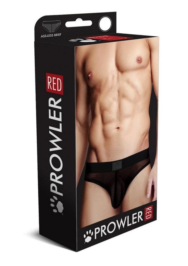 Prowler Red Ass Less Brief Blk XXL