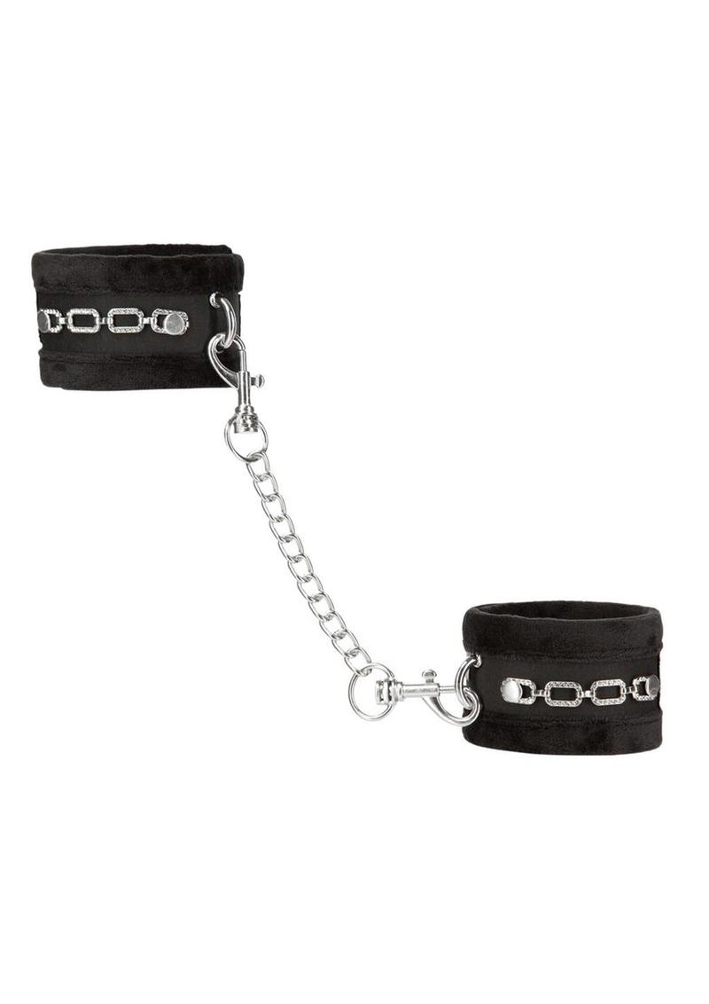 Punishment Crystal Detail Handcuffs - Black