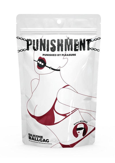 Punishment Silicone Ball Gag - Black