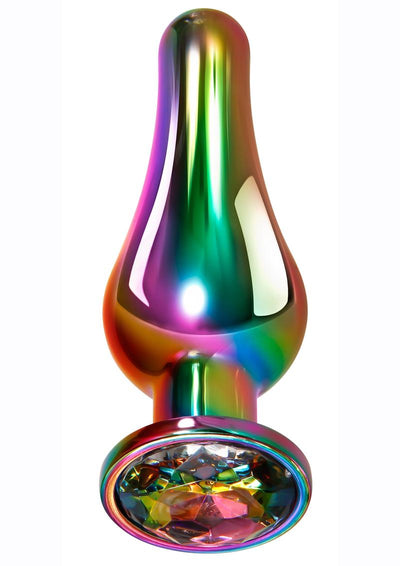 Rainbow Metal Anal Plug