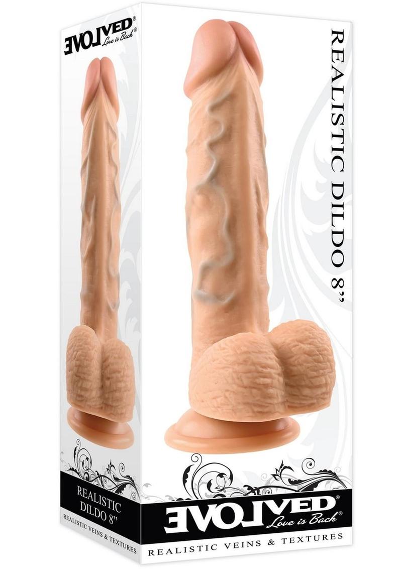 Realistic Dildo - Vanilla - 8in