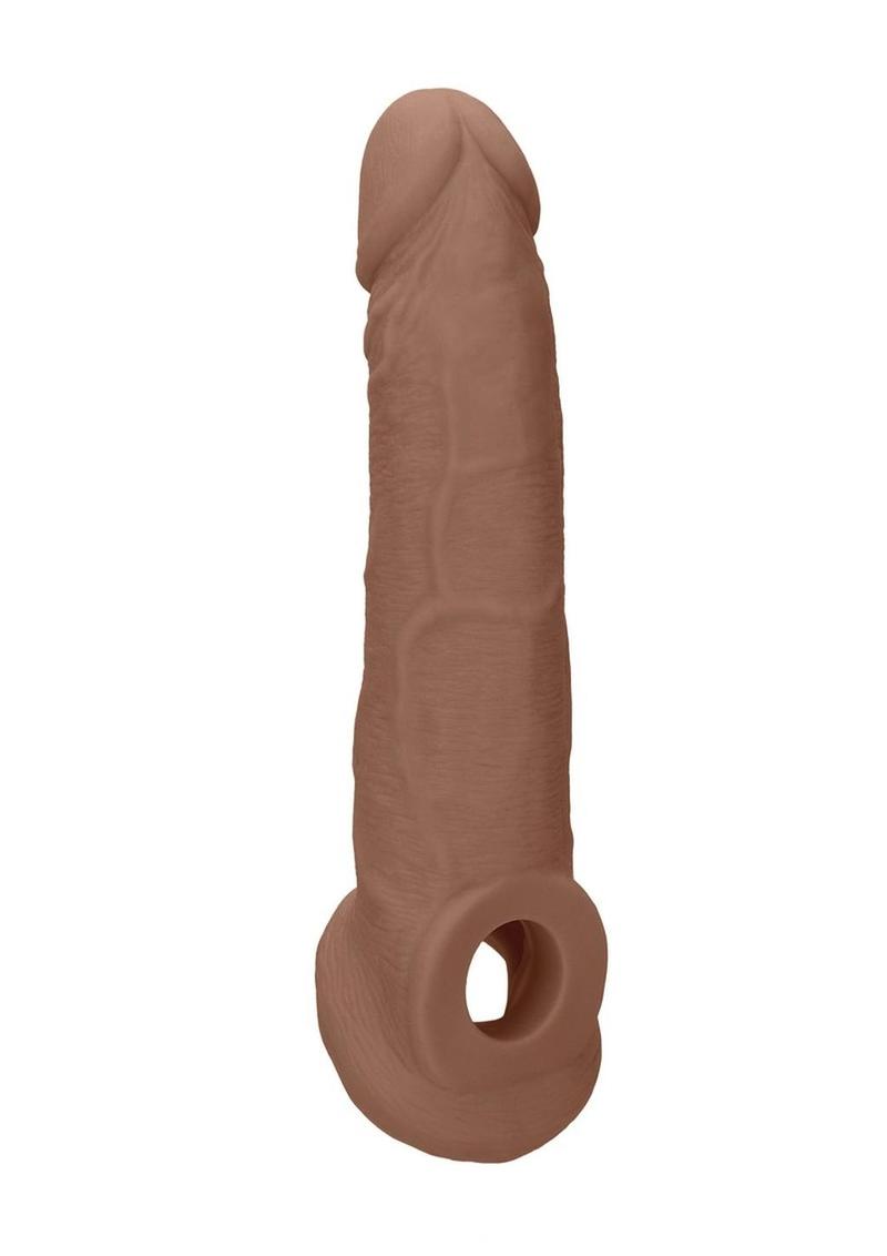 Realrock Realistic Penis Sleeve - Caramel - 9in