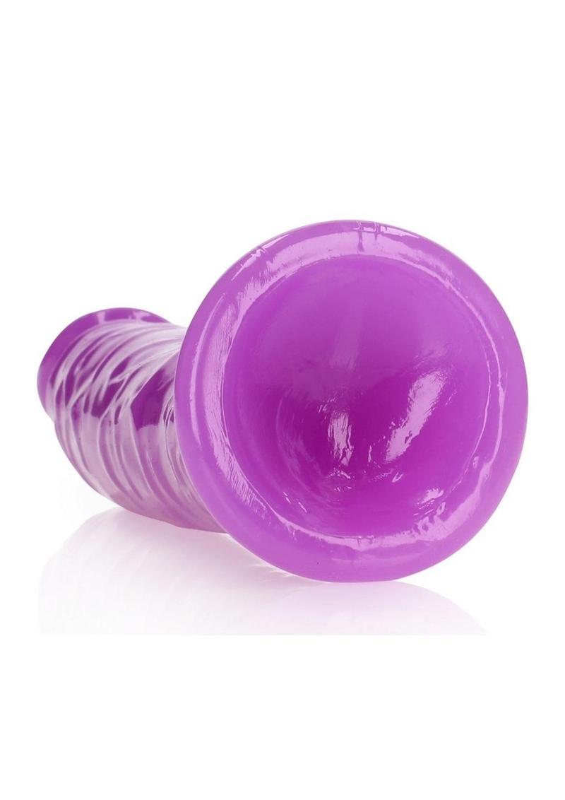 Realrock Slim Glow In The Dark Dildo with Suction Cup