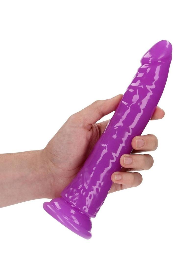 Realrock Slim Glow In The Dark Dildo with Suction Cup