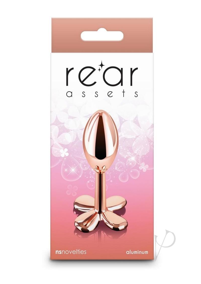 Rear Assets Clover Aluminum Anal Plug - Rose Gold