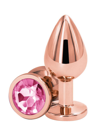 Rear Assets Rose Gold Anal Plug - Pink - Medium/Small