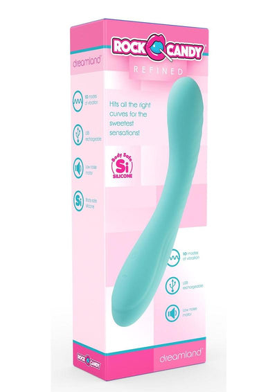 Rock Candy Dreamland Rechargeable Silicone G-Spot Vibrator - Blue