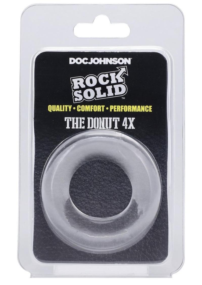 Rock Solid The Donut 4x Cock Ring - Clear - 4XLarge