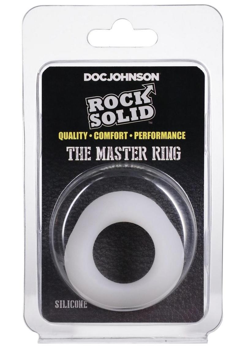 Rock Solid The Master Ring Silicone Cock Ring - White