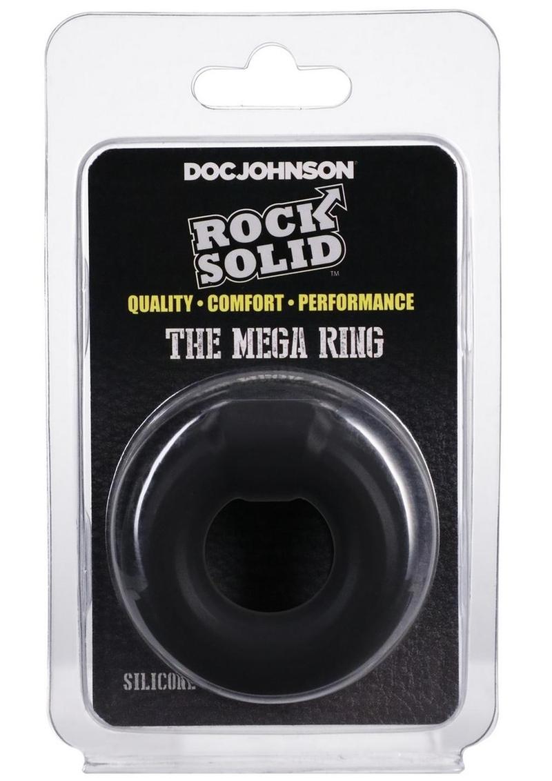 Rock Solid The Mega Ring Silicone Cock Ring - Black