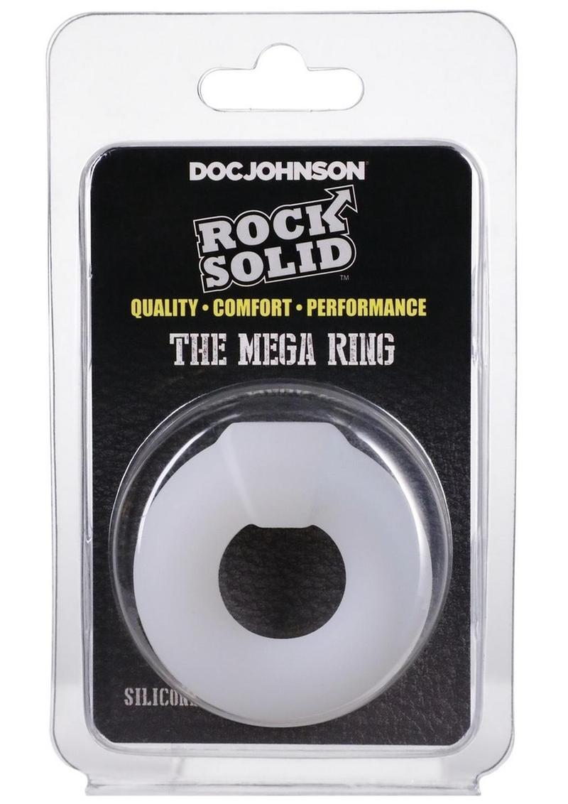 Rock Solid The Mega Ring Silicone Cock Ring - White