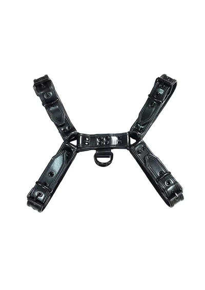 Rouge Oth Adjustable Leather Front Harness - Black - Large