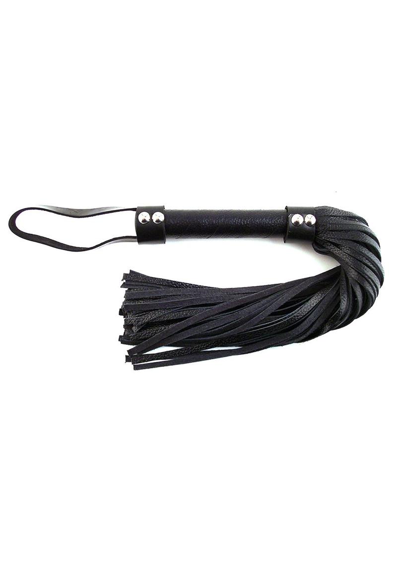 Rouge Short Leather Flogger - Black