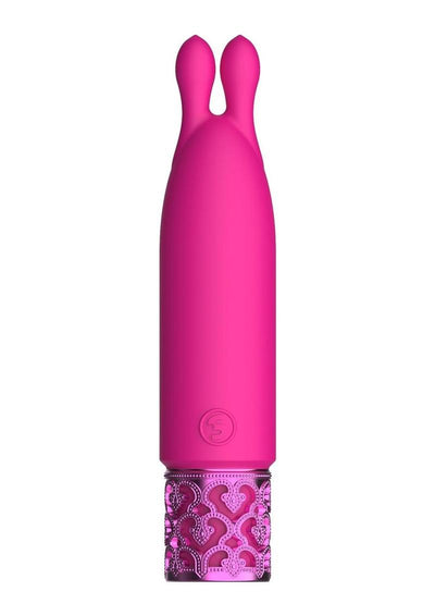 Royal Gems Twinkle Silicone Rechargeable Bullet - Pink