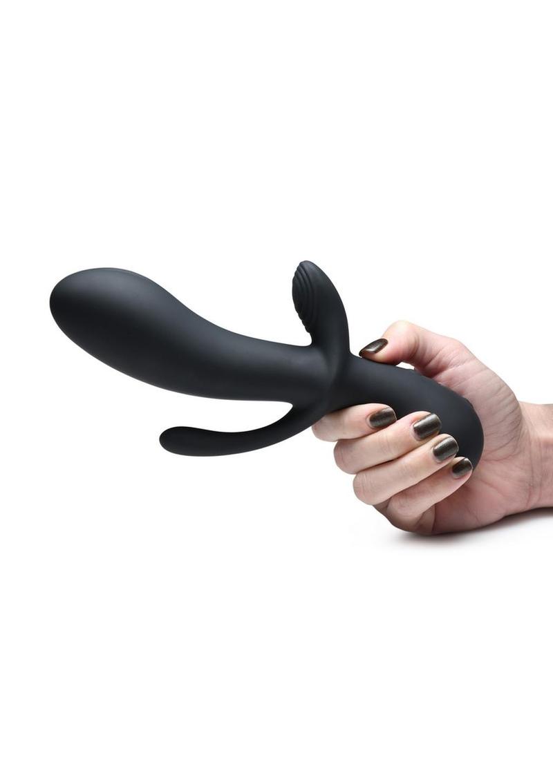 Rumblers 10x Triple Stim Silicone Rabbit Vibrator