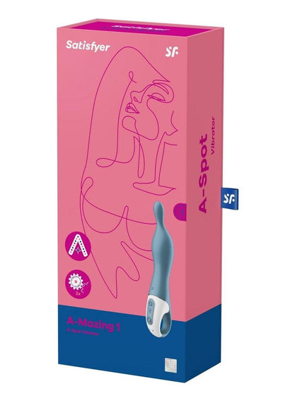 Satisfyer A-Mazing 1 Silicone Vibrating Stimulator - Blue