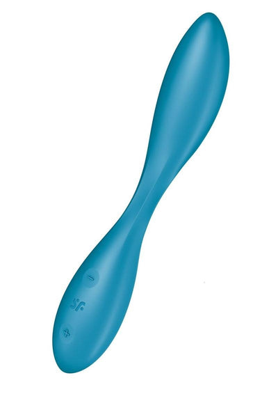 Satisfyer G-Spot Flex 1 Rechargeable Silicone Vibrator - Blue/Petrol