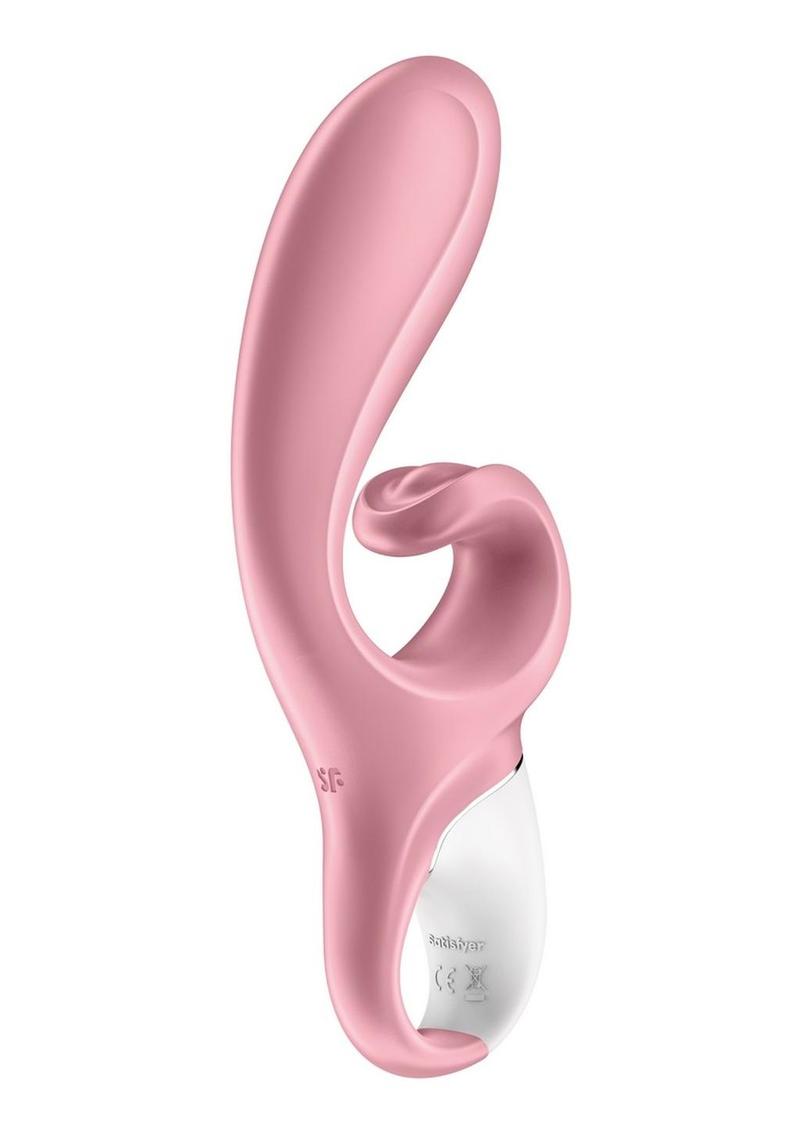 Satisfyer Hug Me Rechargeable Silicone Vibrator with Clitoral Stimulation