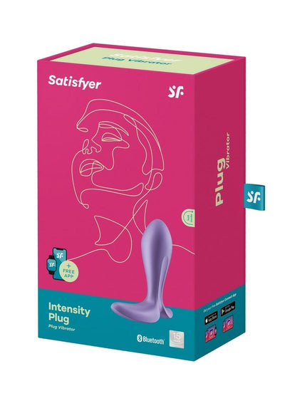 Satisfyer Intensity Plug Rechargeable Silicone Connect App Anal Plug - Purple