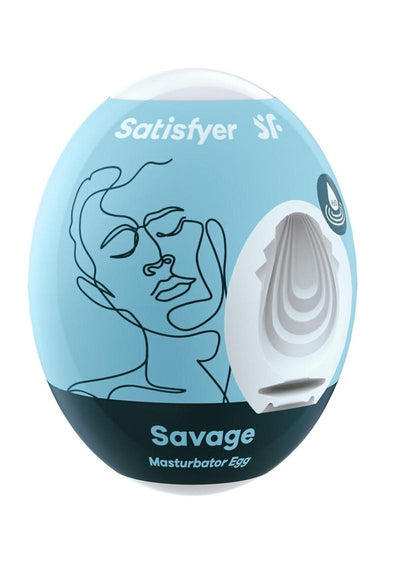 Satisfyer Masturbator Egg Single (Savage - Blue