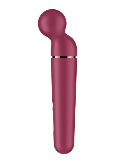 Satisfyer Planet Wand-Er Rechargeable Silicone Body Massager - Berry/Magenta