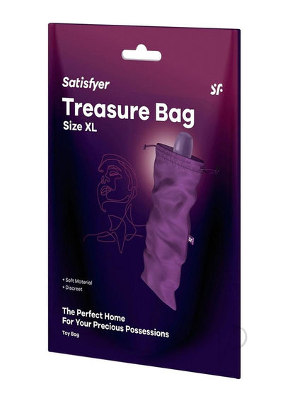 Satisfyer Treasure Bag Toy Storage - Purple/Violet - XLarge