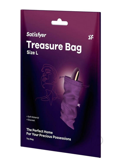 Satisfyer Treasure Bag Toy Storage - Purple/Violet - Large