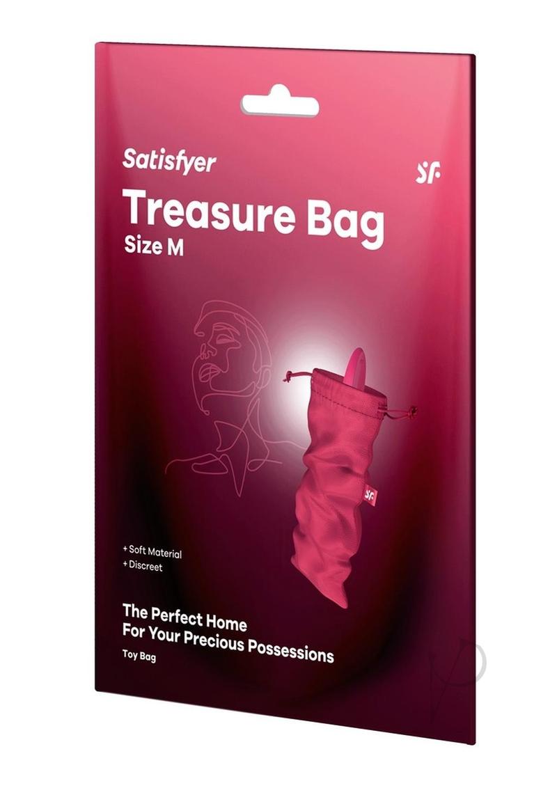 Satisfyer Treasure Bag Toy Storage - Pink - Medium