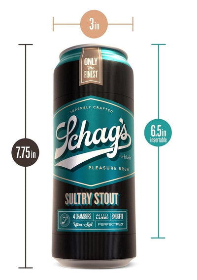 Schag's Sultry Stout Beer Can Stroker - Frosted