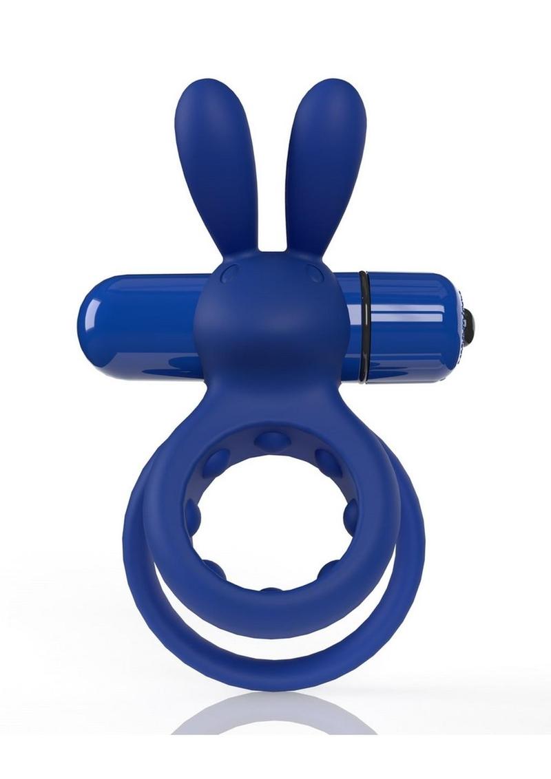 Screaming O 4b Ohare Vibrating Cock Ring - Blue/Blueberry