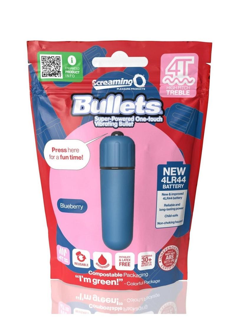 Screaming O 4t Bullet Vibrator - Blue/Blueberry