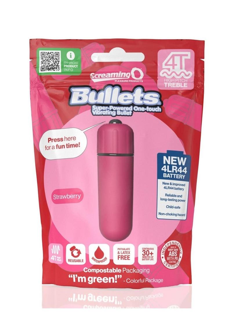 Screaming O 4t Bullet Vibrator - Red/Strawberry