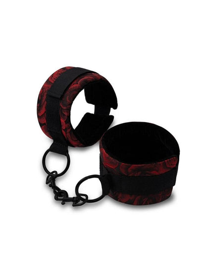 Secret Kisses Rosegasm Cuffs with Satin Blindfold